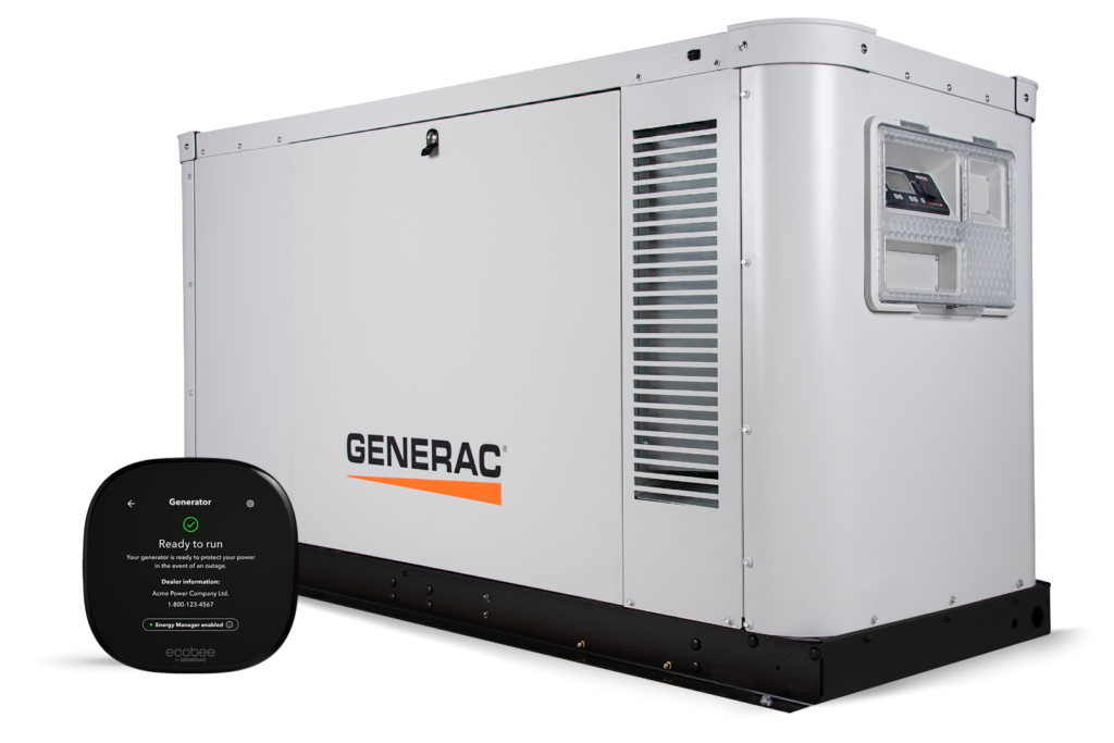 Dedicated Power Generac Standby Generator, 48 kW - Generac Smart Thermostat