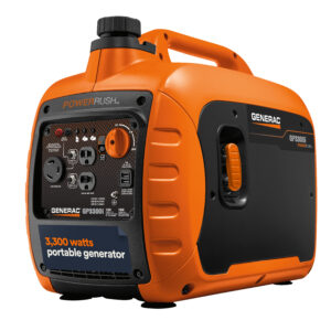 Generac Portable Inverter Generator, 3300i | With COsense 49ST/CSA